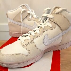 Nike Dunk Hi Retro PRM Sumit White Sz 10